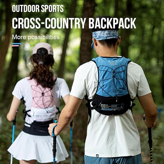 BlueField Running Hydration Backpack Vest for Women and Men 5L Lightweight Trail Runing Hydration Vest Pack Backpack for Running, Cycling, Climb