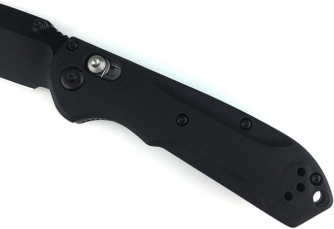 HUAAO 7in Manual Open Pocket Knife, Axis Lock Knife with 2.8in 8Cr13Mov Steel Blade Glass-Filled Nylon Handle, EDC Folding Knife with Clip for Camping Hunting