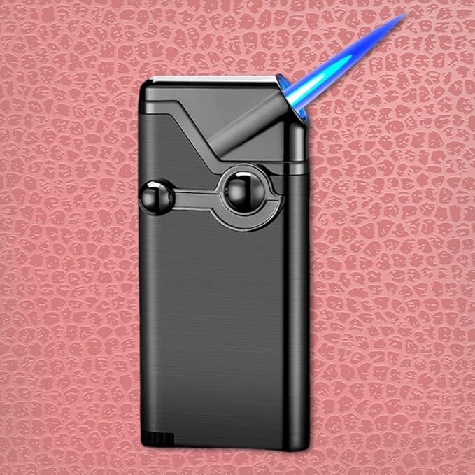 REDBMX Torch Lighter,Refillable Butane Lighter,Jet Lighter,Creative Rocker Cool Lighter,Windproof Portable Lighter Grill Camping Lighter Best Boyfriend Gifts(No Gas) (Black)