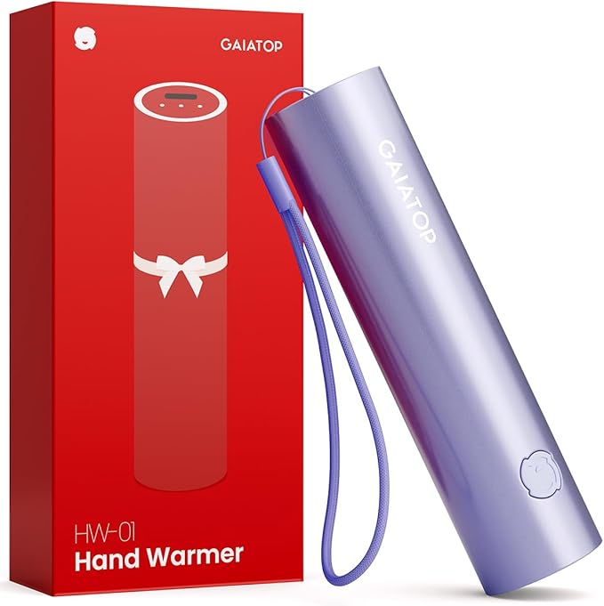 Gaiatop Hand Warmers Rechargeable, Electric Portable Pocket Heater Rechargeable Hand Warmer Heat Therapy Great Gifts for Raynauds, Hunting, Golf, Camping, Women, Men