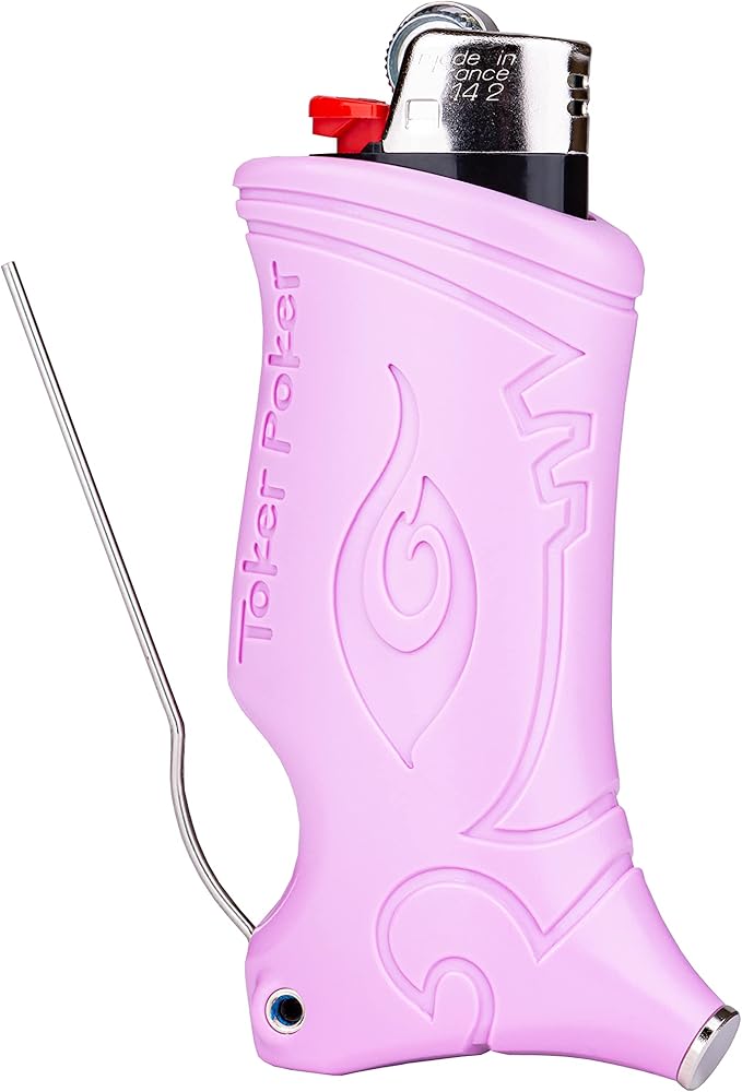 Toker Poker - Bic Lighter Case Multi Tool 2.0 - Purple, All Inclusive Tool for Camping and Other