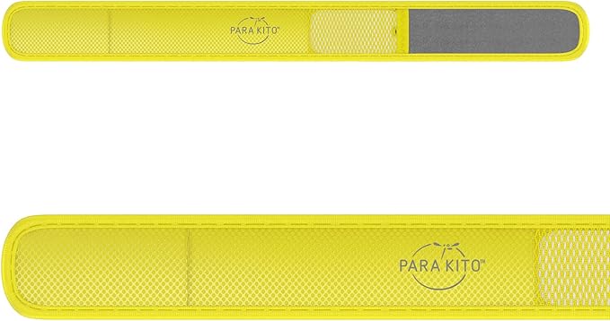 PARA'KITO Mosquito Insect & Bug Protection Wristband - Mosquito Stickers, Bug Spray Alternative Essentials for Beach, Camping, Desert Hiking, Christmas Bonfires - Natural Essential Oils (Yellow)