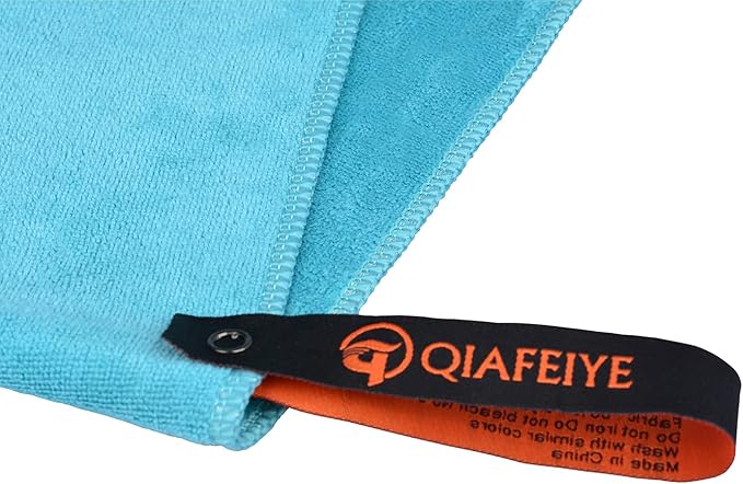 Gym Towels for Men 20inch X 40inch Women Microfiber Cycling Workout Sweat Towel Set Quick Dry Exercise Sports Travel Towel Fast Drying 2-Pack, (Army Green + Turquoise)
