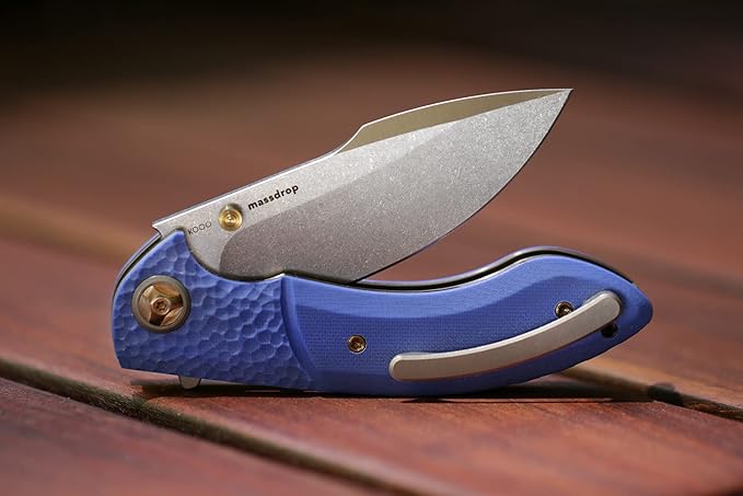 Drop + Eric Ochs Orca Titanium Liner Lock Folding Pocket Knife, EDC, Collector's Knife