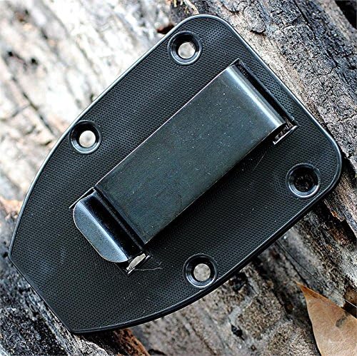 ESEE Knives 3P-MB Fixed Blade Knife w/Molded Polymer Sheath & MOLLE Back (Modified Pommel/Black Blade/Black Sheath)