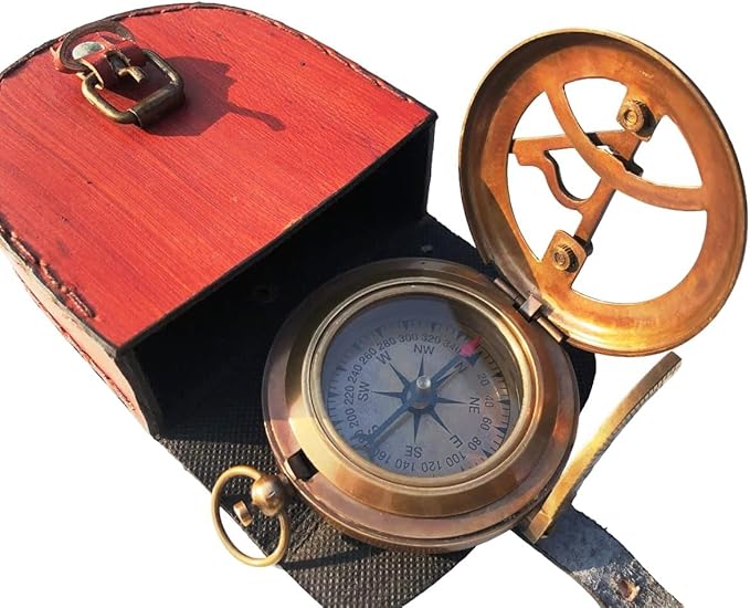 Personalized Compass, to My Dad, Gift from Son to Dad, Daughter to Father Compass, Birthday for Him Customized Working Brass Compass (to My Dad)