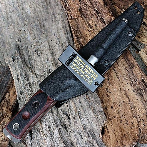 TOPS Knives B.O.B. THE RAFT B.O.B. Hunter Brothers of Bushcraft Fieldc – 154 CM Steel, red