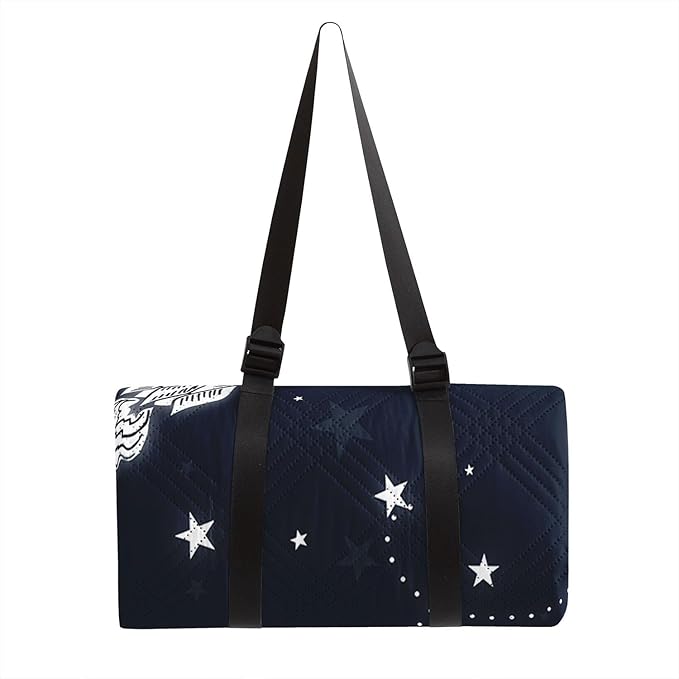 Outdoor Picnic Blanket Portable Ultrasonic Waterproof Picnic Mat Space Astronaut Printed Camping Beach Mat for Sand and Wet Grass Hiking (Space Astronaut S)