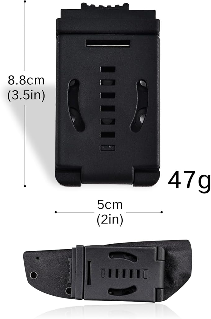 Knife Belt Clip Outdoor Loops Blade Sheath Tool Lock with Mounting Hardware Universal Utility EDC Belt Clip Mag Pouches Sheath Holster Camping DIY Clip Holsters for Carry Tech Lock Sheath