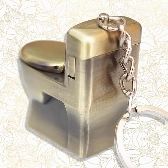 Creative Lighter, Butane Torch Lighter, Novelty Lighter, Inflatable Lighter, Adjustable Soft Flame Lighter for Camping, BBQ, Candles, Birthdays and Other Gifts (Gas Free) (Bronze)