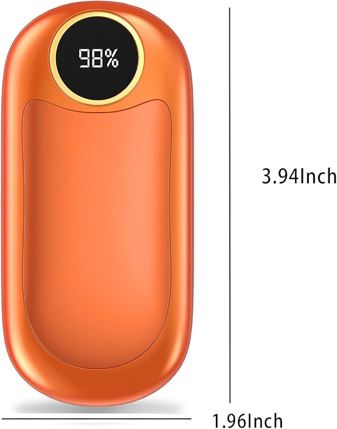 Hand Warmers Rechargeable, 14000mAh Electric Hand Warmer Max 18Hrs Warmth, Dual-Sided Hand Warmers Reusable Heat Up to 131℉, Portable Gloves Handwarmers for Raynauds, Hunting, Golf, Football, Camping