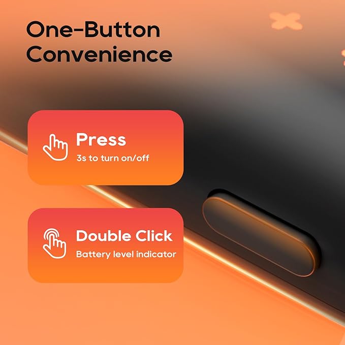 Electric Hand Warmers Rechargeable, 3200mAh Rechargeable Hand Warmer, 16 Hrs Portable Hand Warmer for Outdoor Camping Hunting Golf Accessories, Gifts for Women Men - Black