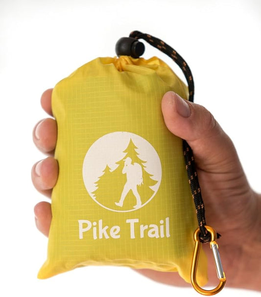 Pocket Blanket -Compact Picnic Blanket (60"x 56") - Sand Proof Beach Blanket / 100% Waterproof Ground Cover. Great Outdoor Blanket for Hiking, Camping, Picnics, Travel and Beach Trips!