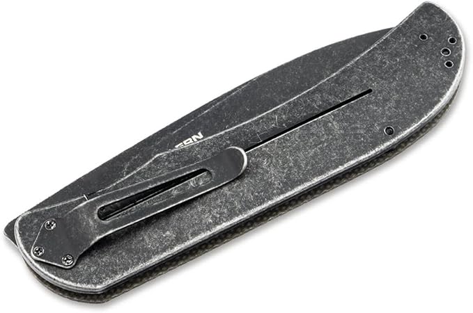 Böker Plus Exskelibur I Framelock Micarta Pocket Knife, 3.50" D2 Blade, Framelock, Green Micarta Handle, Designed by Mike Skellern