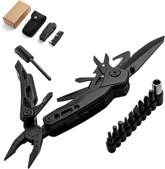 Multitool,21-in-1 Multitools Pliers with Nylon Sheath,Portable Multi Tool,Professional Stainless Steel Multi-Tool for Outdoor, Survival,Camping, Hiking,Simple Repair(21-in-1)