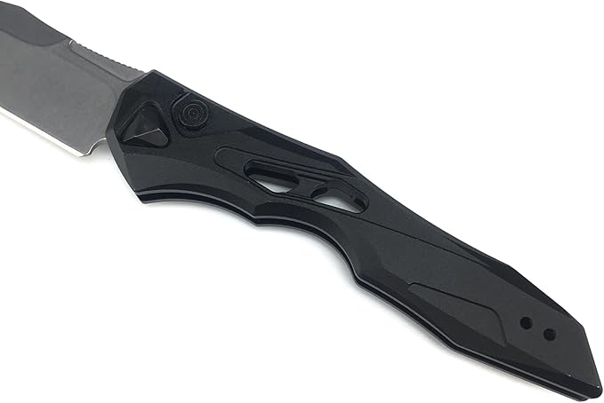 HUAAO Assisted Opening Knife, Pocket Knife with 3.4’’ 8Cr13Mov Steel Blade Aluminum Handle, EDC Camping Folding Knife with Clip for Hunting Fishing