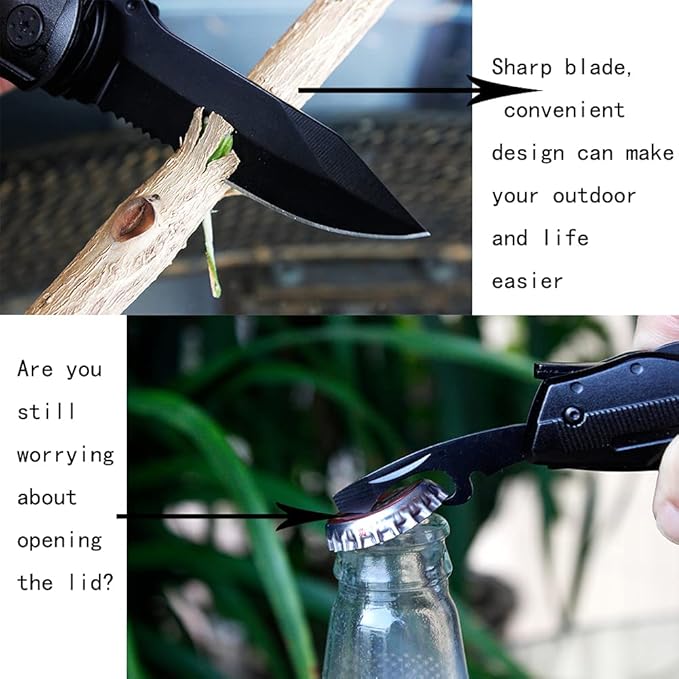 Portable Multitool Pocket Knife,Survival Equipment,Multi Tool father's day Gifts ,Folding Utility Pliers Set, Multipurpose for Fishing, Car, Travel, Hiking, Camping Accessories