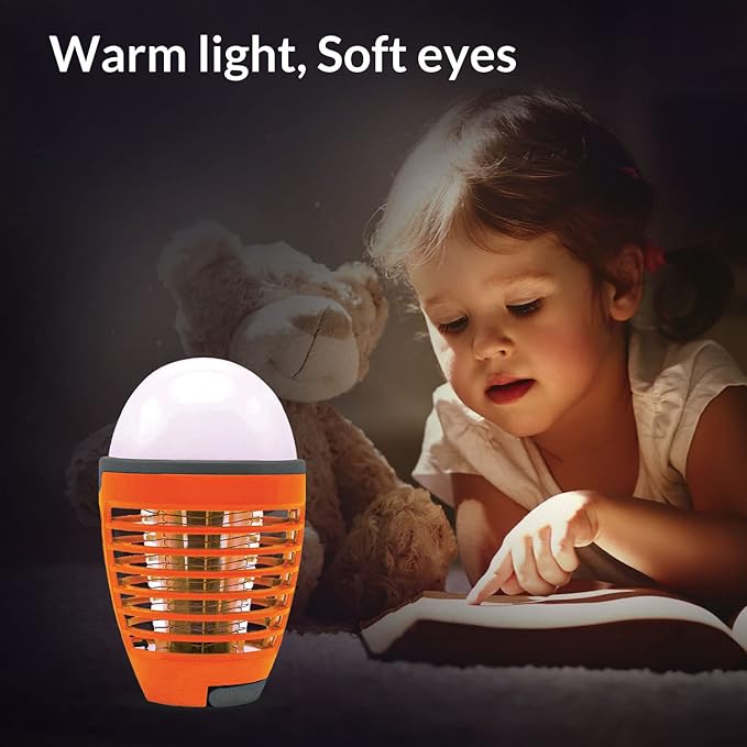 Himalayan Glow Camping Lantern, LED Night 360° of Brightness, Rechargeable Hiking Gear, Hanging Light-2 Count, (Pack of 2)