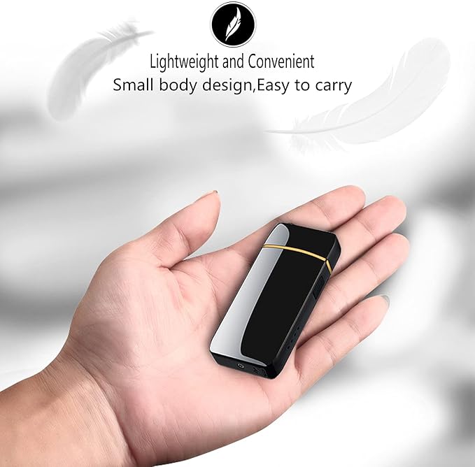 Arc Lighter, Smart Electric Lighter, USB Rechargeable Lighter Windproof Flameless Lighter Lightweight Plasma Lighter for Fire,BBQs,Fireworks,Candle,Camping - Outdoors Indoors (T3-Color ice)