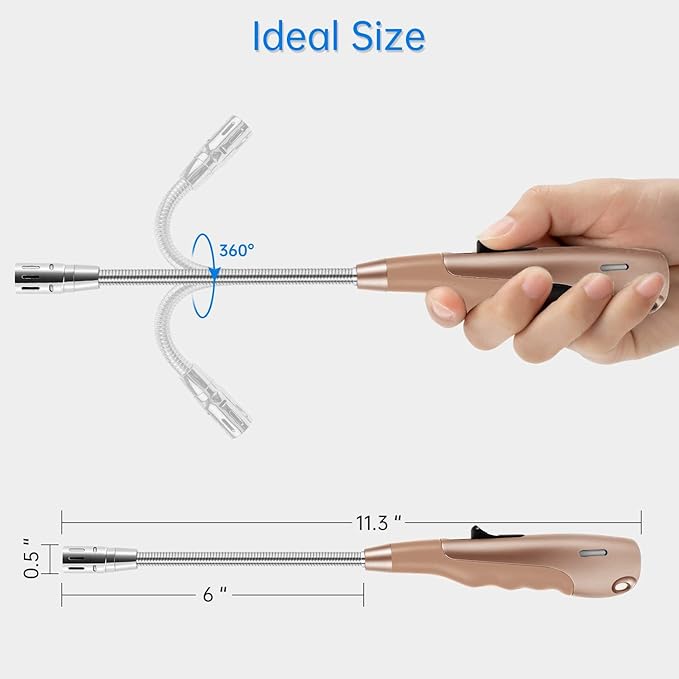 Butane Lighter Torch Long Lighter Jet Flame Windproof Lighter with Visual Fuel Window for Fireplace Kitchen Grill BBQ Camping, Pink (No Butane Included)