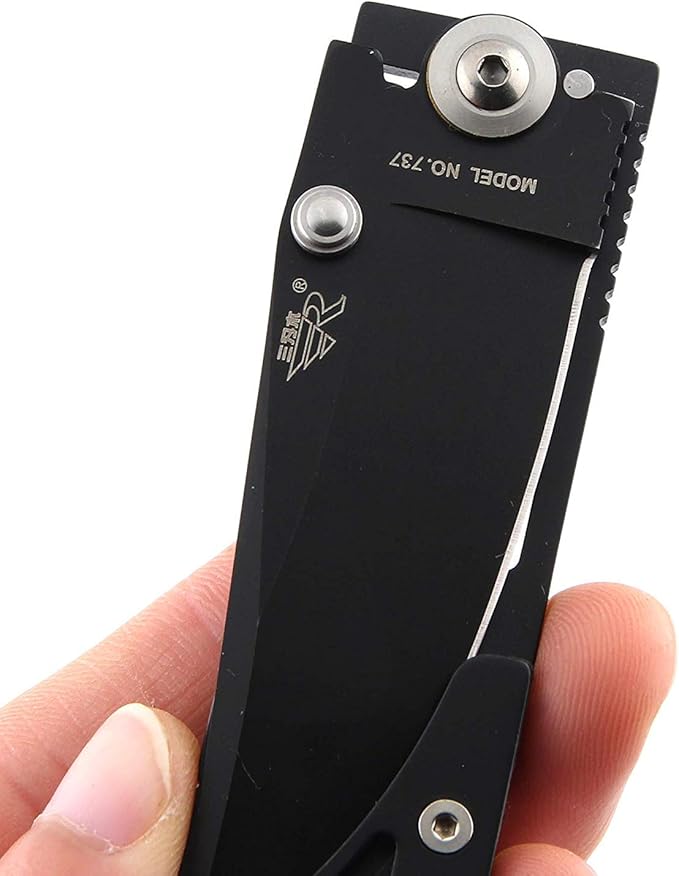 Sanrenmu 7037 Pocket Folding Knife 8Cr14Mov Stainless Steel Frame Lock with Clip