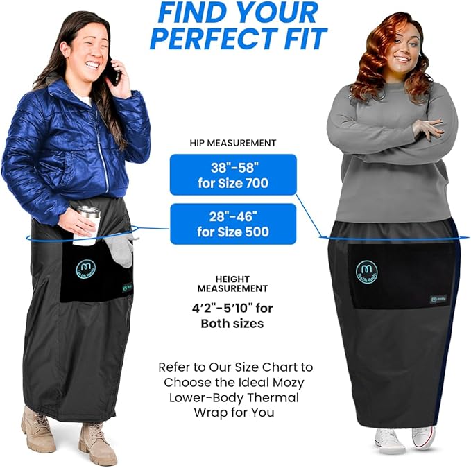 Mozy Wearable & Weatherproof Outdoor Blanket – Lower-Body Thermal Wrap for Superior Warmth