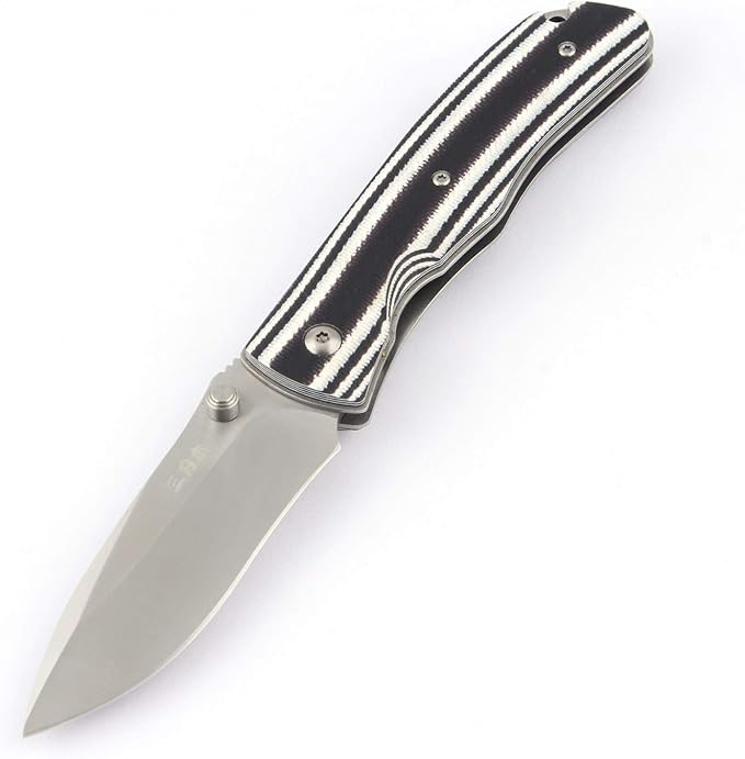 Sanrenmu 9055MUC EDC Frame Lock 8CR13MOV G10 Folding Pocket Knife