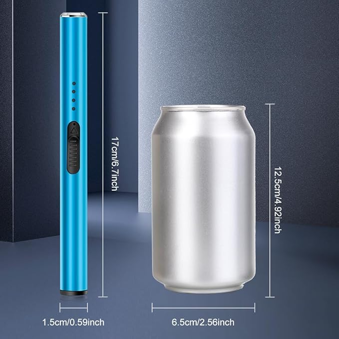 LcFun Electric Candle Lighter Rechargeable USB Lighters Flameless Plasma Arc Lighter Windproof Electronic Lighter Long Lighters for Candles, Grill, Camping, Gas Stoves