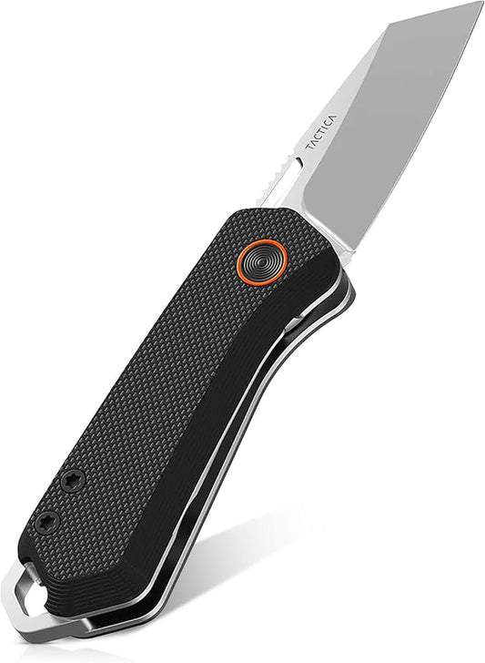 TACTICA Mini Knife For Daily Use | Stylish Mini Folding Knife, Small But Mighty, Featuring Finger Nick Opening for Effortless Access | Compact Everyday Carry Mini Pocket Knife