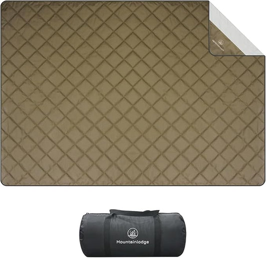 Outdoor Durable 210D Nylon Oxford Camping Blanket for Adult&Kids&Pets,Portable Packable Wterproof Blanket for Travel,Backpacking and Take Pets a Short Rest. (Swen-Through)