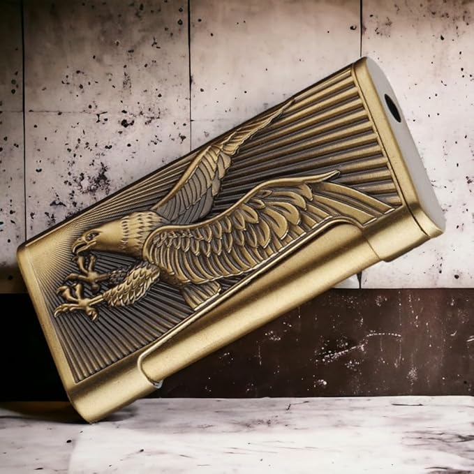 Eagle Lighter, Cool Lighter, Windproof Lighter, Soft Flame Lighter,Butane Torch Lighter, Men's Lighter, Unique Lighter Gift, Candles, Outdoor, Camping Accessories (No Butane Fuel) (Eagle)