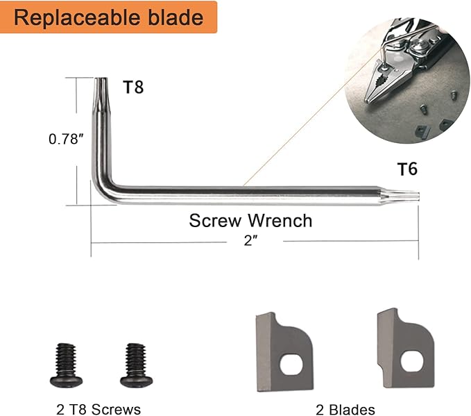 Multitool Pliers with Carabiner - 15-in-1 Keychain Multi tool for Men Replaceable Blades Screwdrivers Pocket Knife Bottle Can Opener File Ruler Scissors Survival Camping Gear Sheath Belt Clip