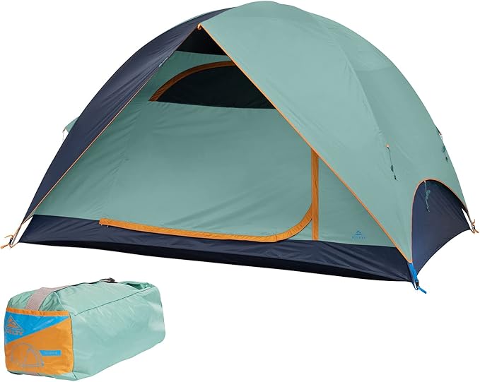 Kelty Tallboy Family Car Camping Tent, 4 or 6 Person Freestanding Shelter, Large Capacity, Stuff Sack Included. 2022
