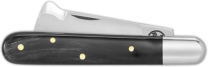 Due Buoi Grafting Knife 203C BUFALO Horn Handle. (Professional Knife NOT an EDC Pocket Knife)