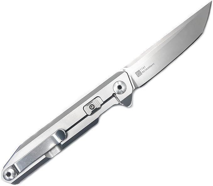 Sanrenmu 1161 Pocket Folding Knife D2 Stainless Steel Blade Flipper Ball Bearing Outdoor Camping Survival Tool EDC Knife … (1161)