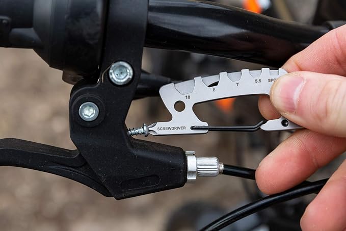 KeySmart AllTul Raptor - 6-in-1 Multi-Purpose Keychain Multitool with Bottle Opener, Wrench, Philips Head, Flat Head, Carabiner, and Steel Cutter Ideal Utility Tool for Camping, Fishing Etc.