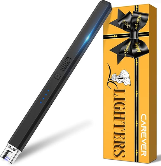 Candle Lighter Valentines Day Gifts for Her Him Wife Girlfriend Rechargeable Electric Long Lighters for Kitchen Home Camping Gift for Women Men Adults