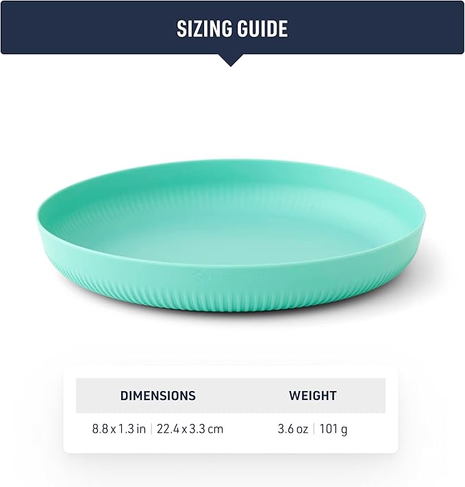 Sea to Summit Passage Camping Plate, Aqua Sea Blue