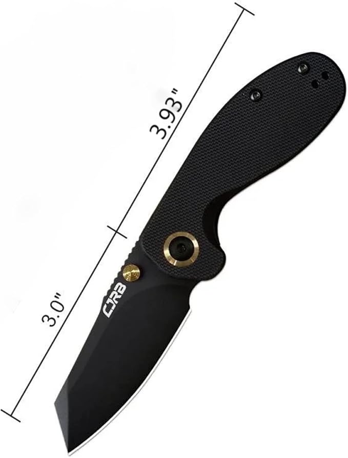 CJRB Folding Pocket Knife Maileah Tactical Knife with AR-RPM9 Powder Steel Balde and G10 Small Tactical Pocket Knife EDC for outdoor survival hunting camping J1918 (Black Blade/Black Handle)