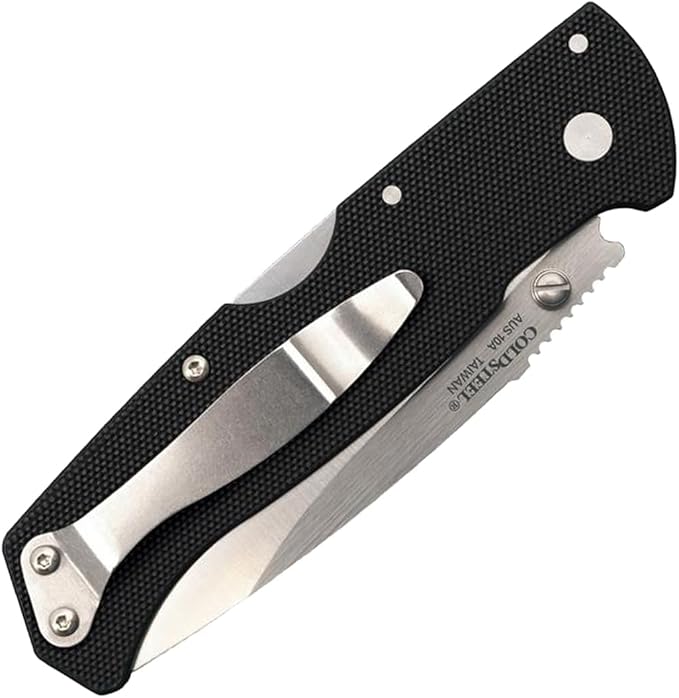 Cold Steel Air Lite 3.5" AUS10A Drop Point Blade 4.5" G-10 Handle Everyday Carry Compact Pocket Folding Knife w/Tri-Ad Lock