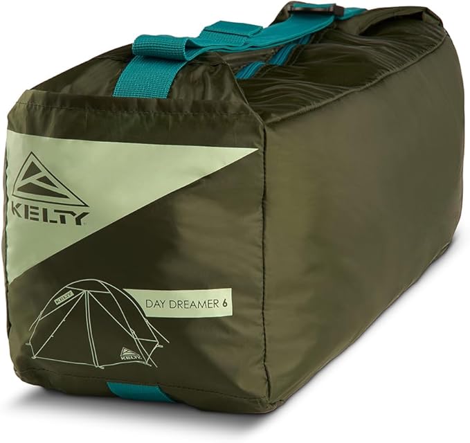 Kelty Daydreamer 4P + 6P Camping Tent, Blackout Fabric, Interior Light Diffusing Gear Loft, Standing Height, PFAS Free