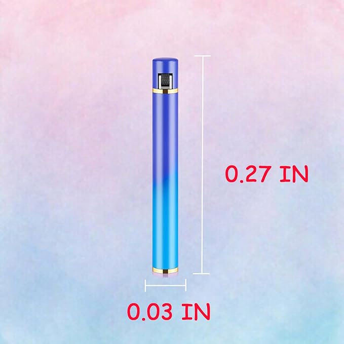 Unique & Cute Pink Gradient Strip Butane Lighter, Creative Wheel Lighter, Inflatable & Adjustable, Suitable for Fireplace Candles Camping Barbecue, Ladies Gift (No Gas) (Milky White)