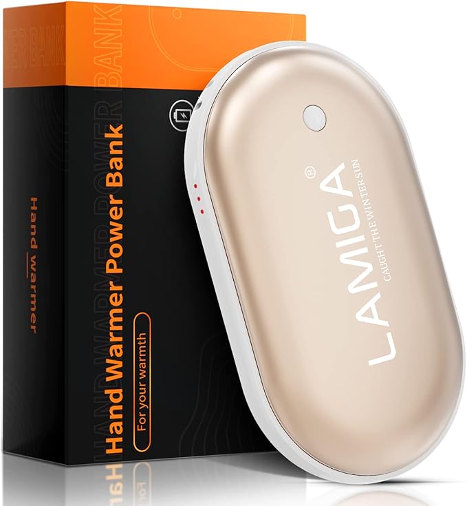 Hand Warmers Rechargeable,Electric Hand Warmer Reusable,5200mAh Portable Powerbank,Hot Hand Pocket Heater for Outdoor Camping and Hunting,The Best Gift for Winter.