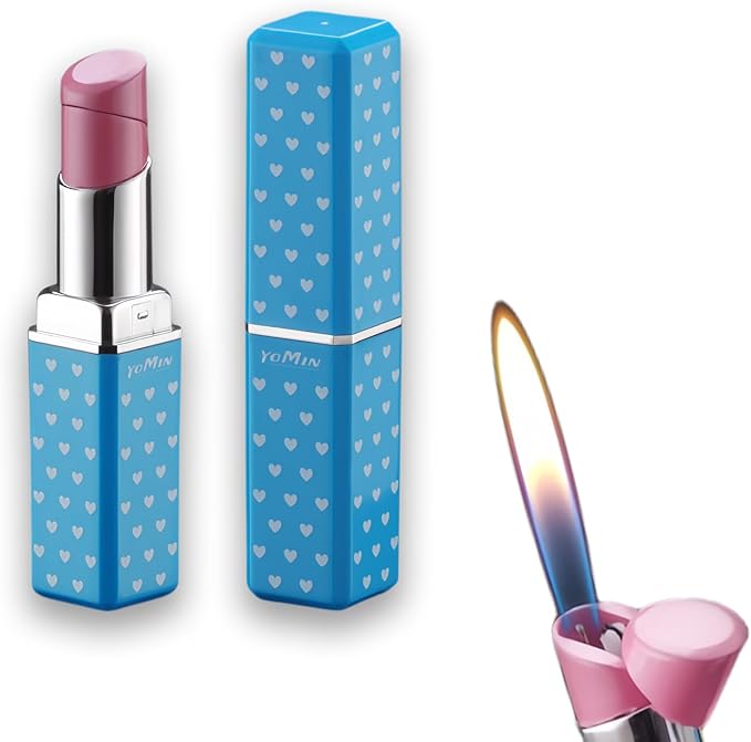 Pretty Cute Lighter Butane, Carving Soft Flame Lighter, Unique for Women Candles Gifts Camping BBQ (No Butane Fule) (03#)