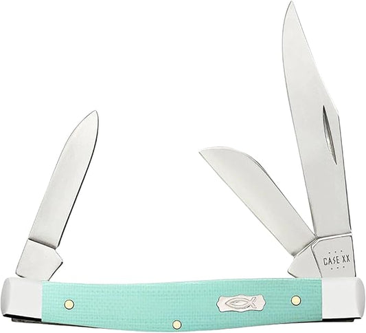 Case Cutlery CA18102: Stockman Seafoam Green