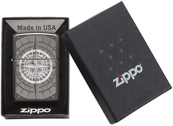Zippo Compass Black Ice Pocket Lighter