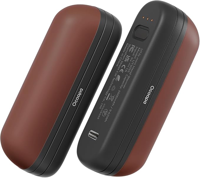 OCOOPA 2 in 1 Magnetic Rechargeable Hand Warmers, UT2s Mini Electric Handwarmers 2 Pack, Split USB-C, Reusable Portable Pocket Heater, Raynauds, Golf, Tech Gifts for Women Men