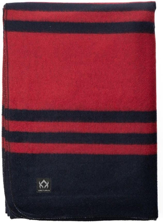 Arcturus Patterned Wool Blankets - 4.5lbs Warm, Heavy, Washable, Large | Great for Camping, Outdoors, Sporting Events, or Survival & Emergency Kits