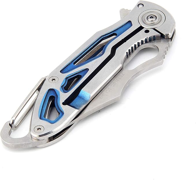 Sanrenmu 7033 Frame Lock Pocket Hunting Folding Knife Stainless Steel Blade Handle