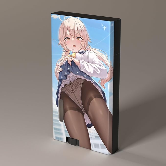 Anime Girl Windproof Flame Adjustable Lighter,Cool,Jet Torch Flame Lighters,Butane Refillable Torch,BBQ Candles Camping (No Butane Fuel)